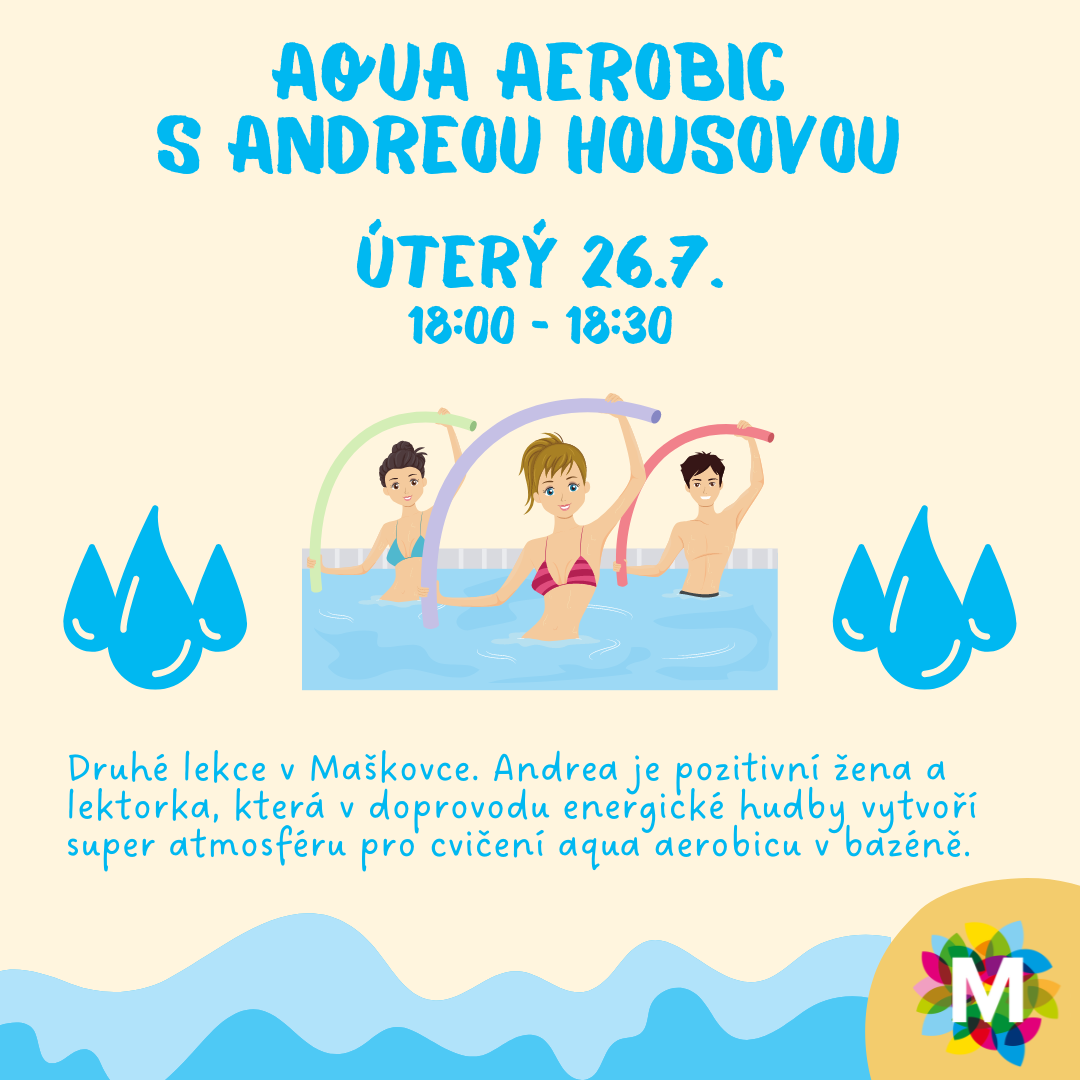 Aqua Aerobic – úterý 26.7. od 18:00 Do 18:30